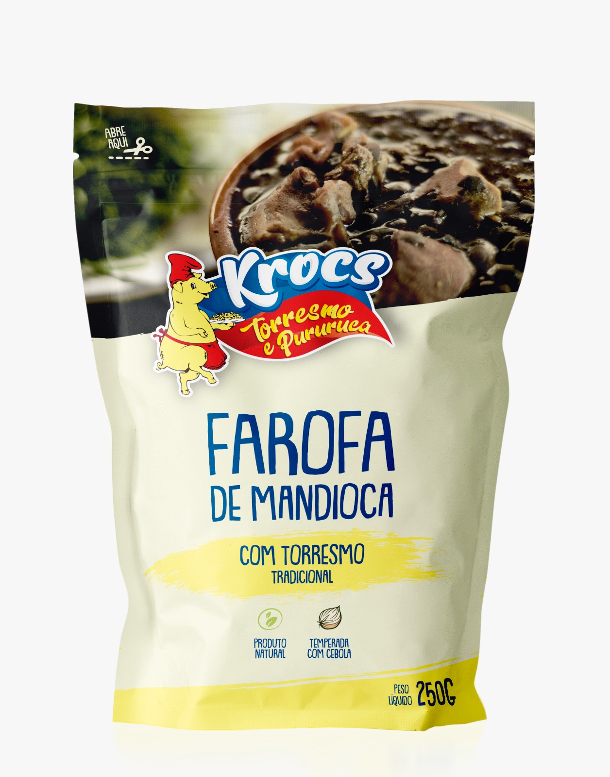 Farofa de Mandioca - Com Torresmo Tradicional 250g