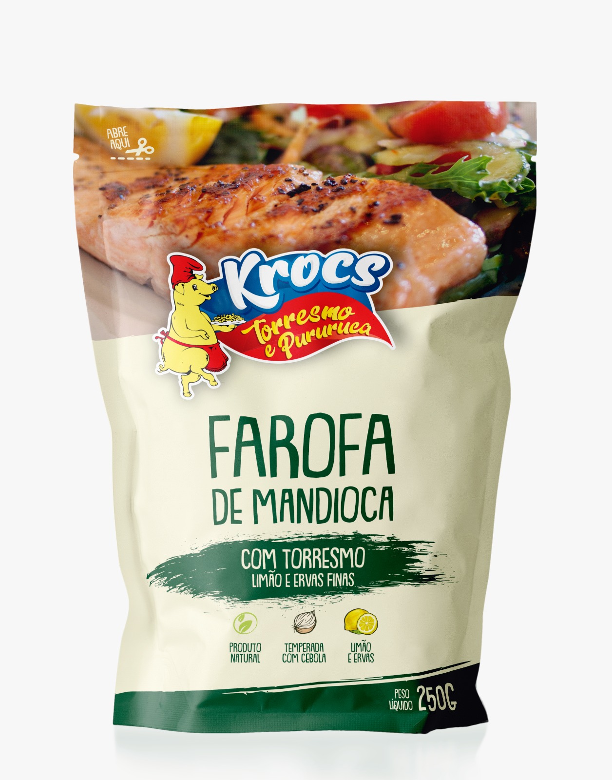 Farofa de Mandioca - Com Torresmo Limão e Ervas Finas 250g